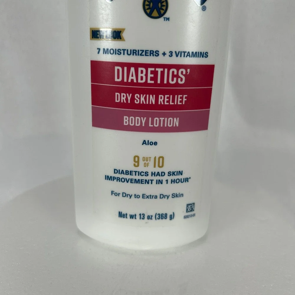 Gold Bond Diabetics Dry Skin Relief Body Lotion with Aloe 13oz Pump Bottle
